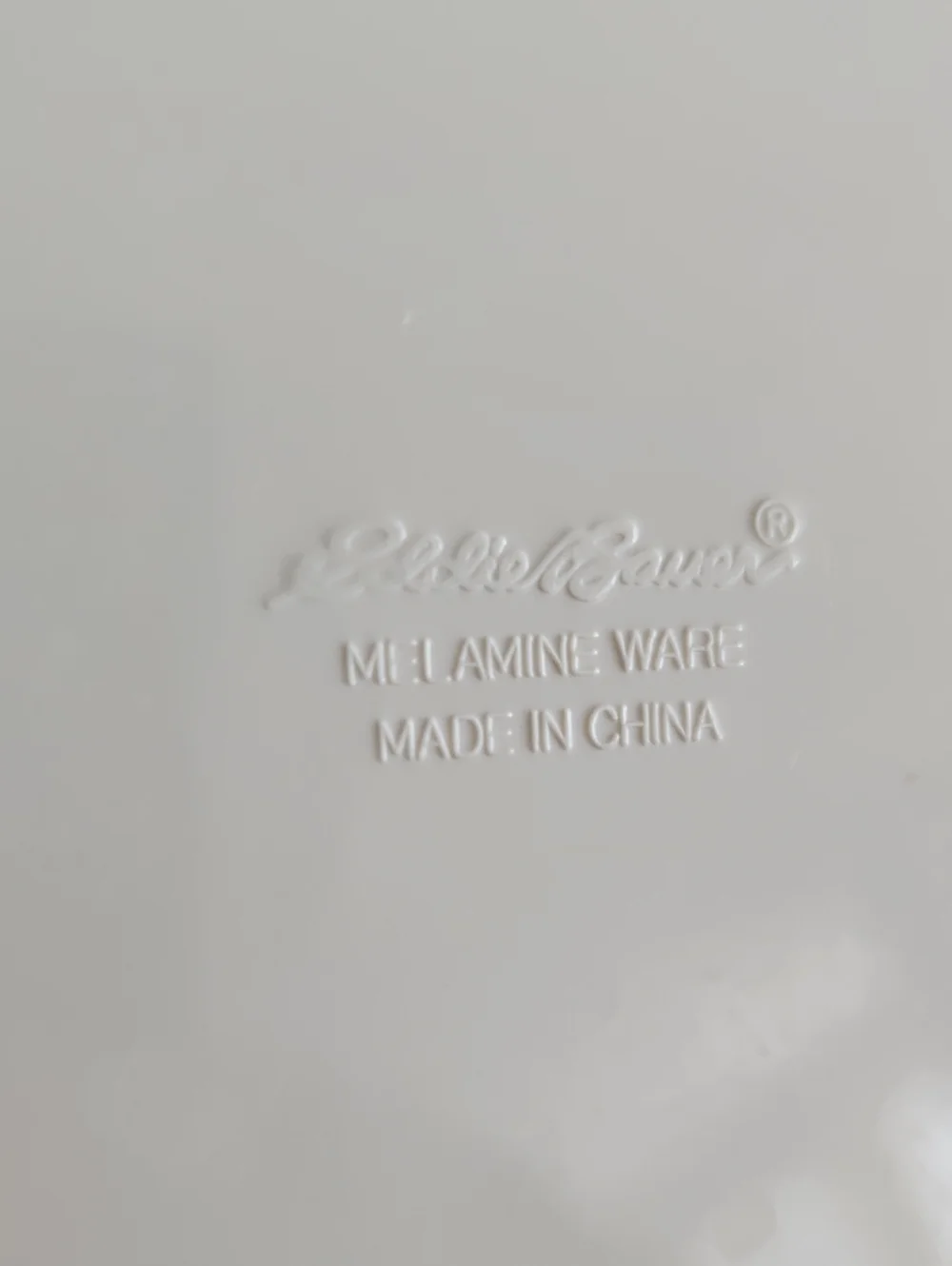 4 Eddie Bauer plates made of Melamine Ware